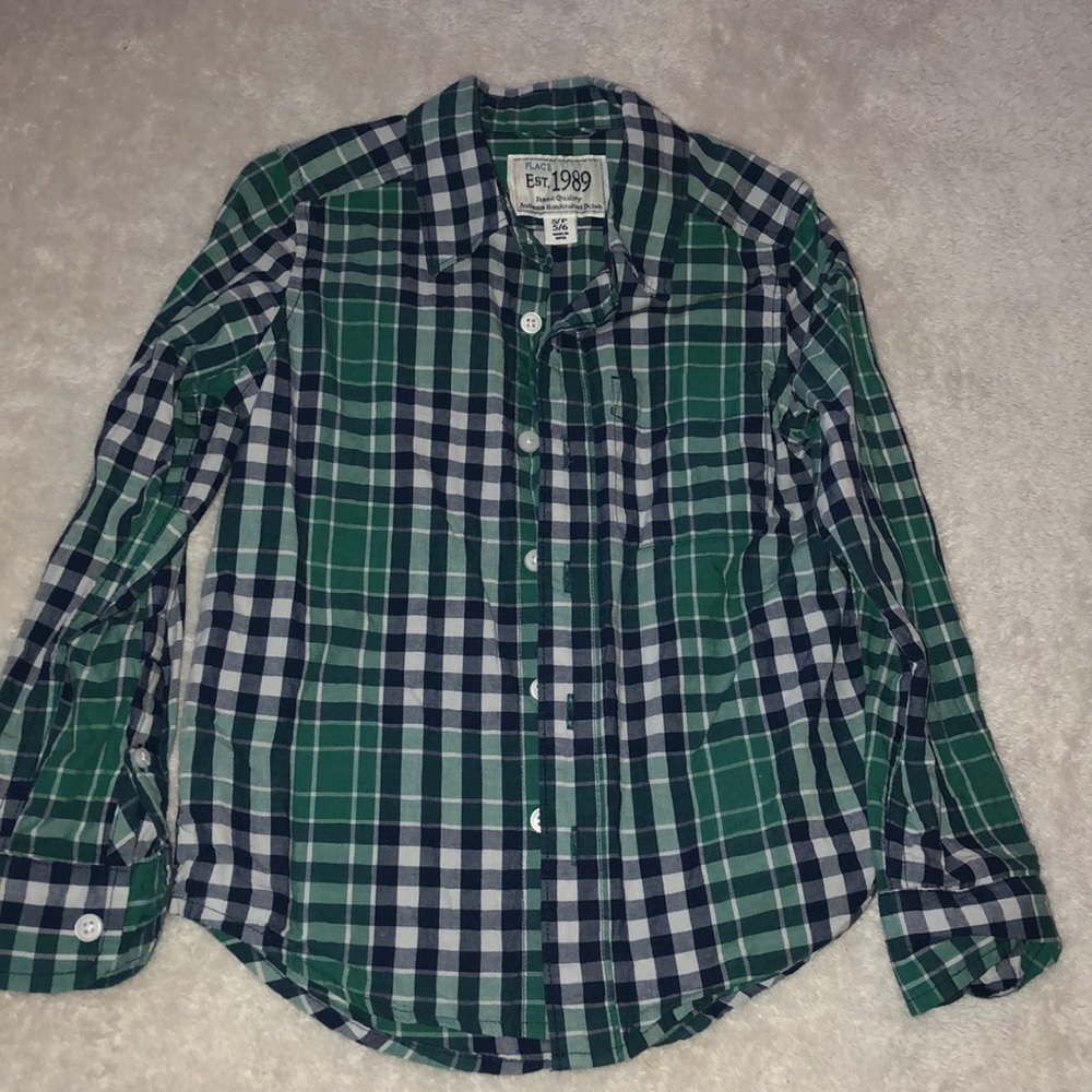 Boys long sleeve button down
